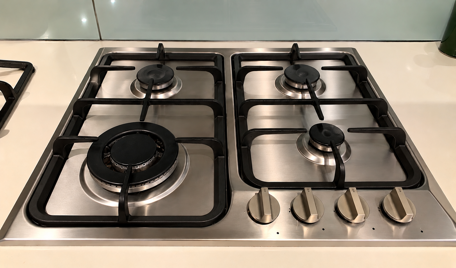 Modern Stainless Steel Gas Cooktop